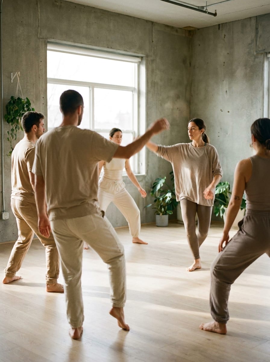 Clase de HIIT en grupo