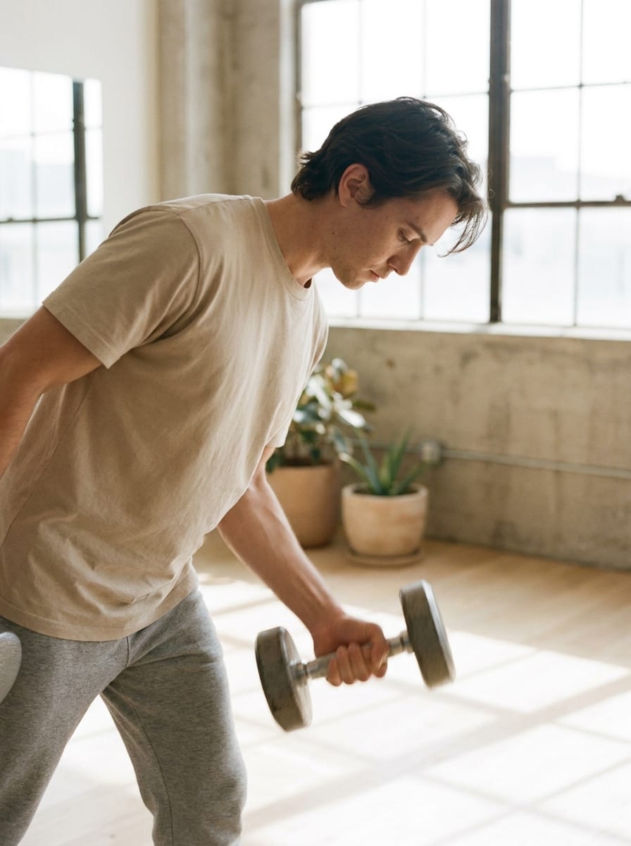 Entrenamiento de fuerza en gimnasio